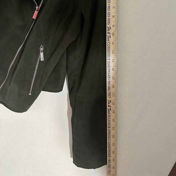 Kenneth‎ Cole Reaction Faux Suede Motorcycle Jacket with Zipper Accents XL - Picture 13 of 13